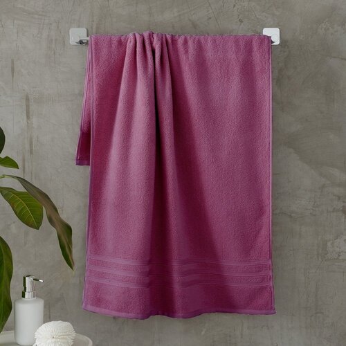 Catherine Lansfield Tamno ružičasti pamučan ručnik od frotira 70x120 cm Zero Twist &amp;ndash; Slike