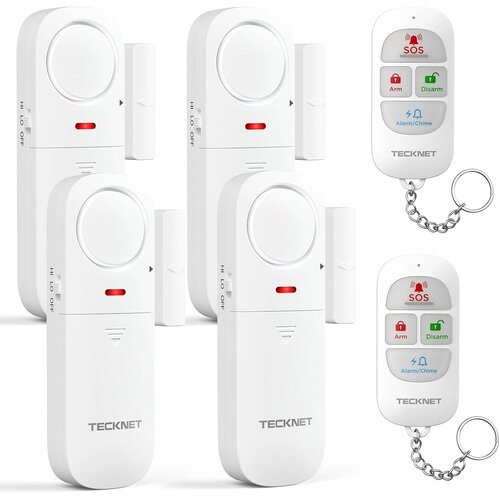 TECKNET 4x brezžični alarm za okna in vrata Cene
