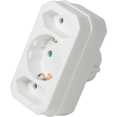 Logilink &amp;scaron;uko adapter - lopov 2x cee 7/16 + 1x cee 7/3 Slike