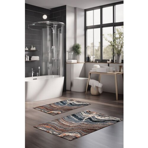  CT-5033 multicolor bathmat set (2 pieces) Cene