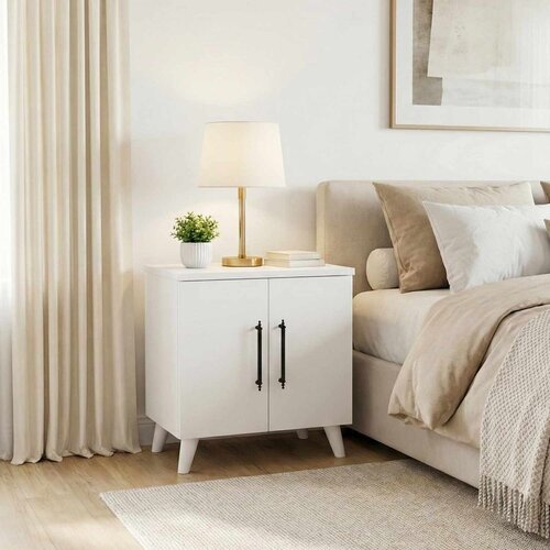 Hanah home noćni ormarić Lumen, 51,5 cm, beli Cene