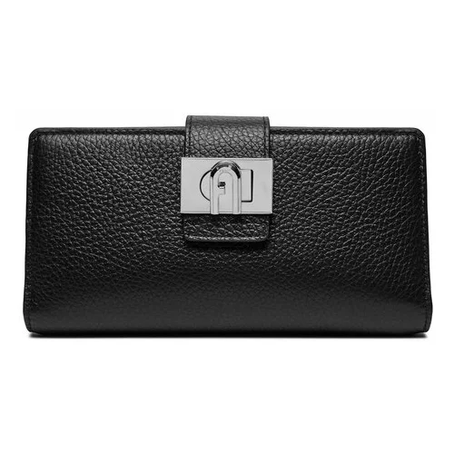 Furla Velika ženska denarnica 1927 Continental Wallet Bifold Soft WP00425-HSF000-O6000-1007 Črna