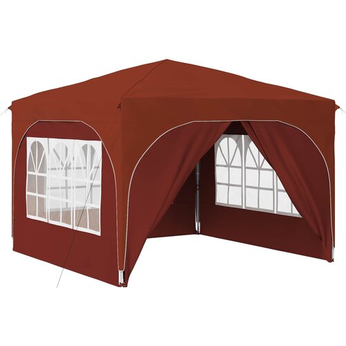 vidaXL Rastezljivi &scaron;ator za svadbe - &scaron;ator za zabave 290 x 290 x 245 cm Terakota - Terakota s 4 bočna zida Cijene