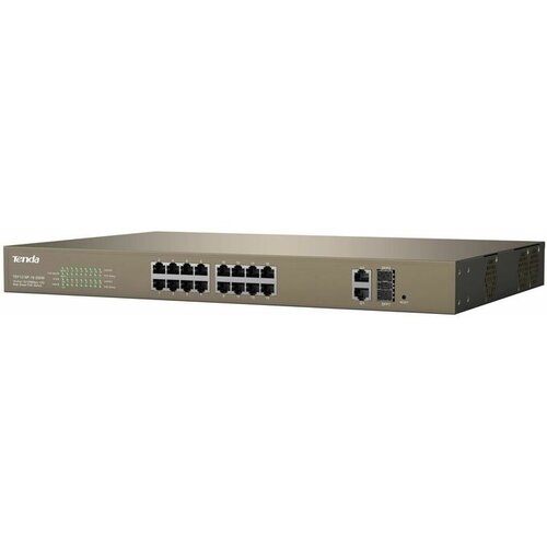 Tenda Stikalo 100M 48cm 18xRJ45 16x PoE 2x SFP 2x Giga uplink Web Smart TEF1218P-16 Cene