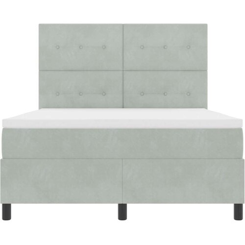 Box Spring Krevet s Madracem Svjetlosiva 160x200 cm Bar&amp;scaron;un Slike