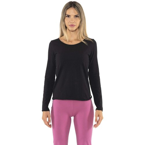 Leone 1947 Majice z dolgimi rokavi Woman T-Shirt Long Sleeves Never Without Črna Cene