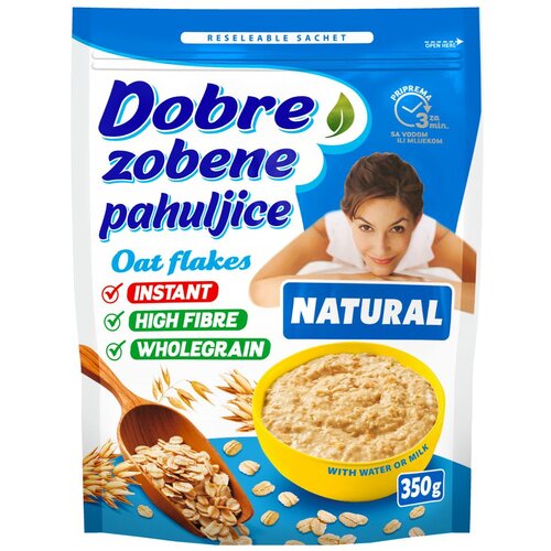 Dobra zobena ka&amp;scaron;a Dobre zobene pahuljice natural 350g Slike