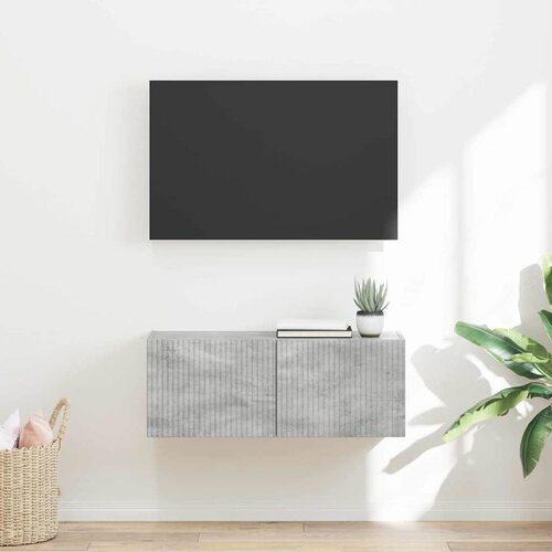TV zidni ormar Beton 78,5 x 31 x 29,5 cm Konstruirano drvo Cijene