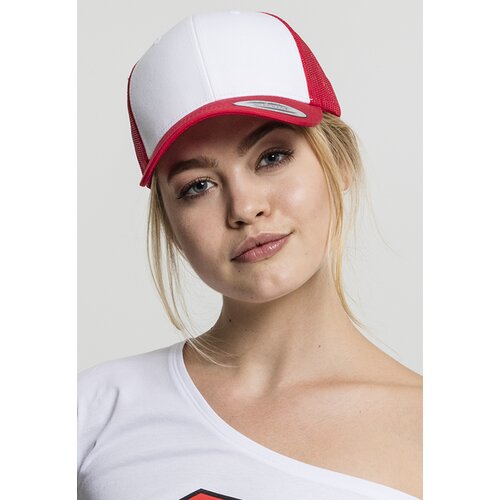 Flexfit Retro Trucker Colorful Front Side Red/wht/Red Cene