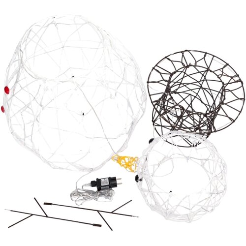  Aigostar-LED Spoljna božićna dekoracija 200xLED/8 funkcija 0,9m IP44 hladno bela snegović Slike