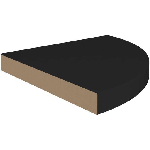  Plutajuća kutna polica crna 35 x 35 x 3 8 cm MDF Slike