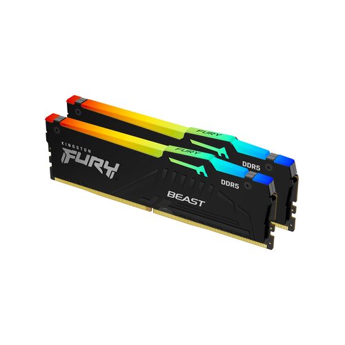 Kingston DDR5 32GB (2x16GB) 5200MT/s FURY BEAST RGB ( KF552C40BBAK2-32 ) Cene