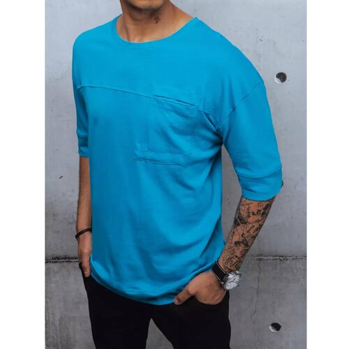 DStreet Men's T-shirt cornflower blue RX4635z Cene
