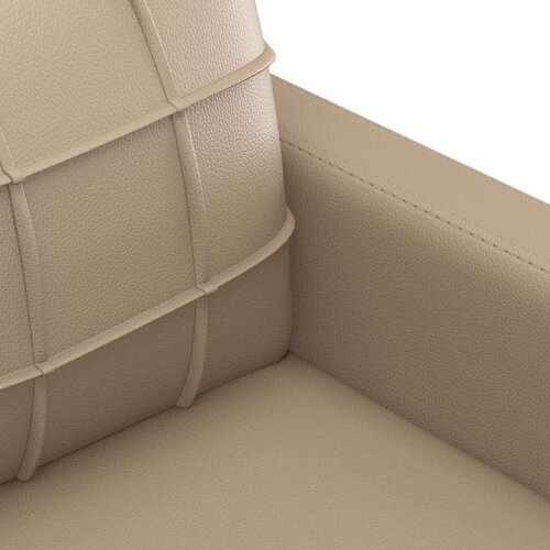 VidaXL Sedežna garnitura z vzglavniki 3-delna kapučino umetn Slike