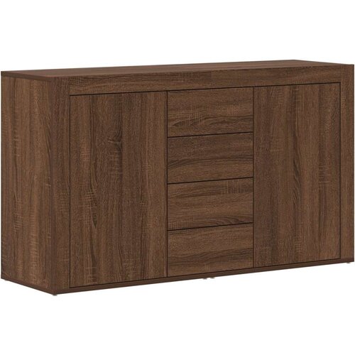  Komoda Smeđa hrastovina Konstruirano drvo 120 x 36 x 69 cm Komoda Slike