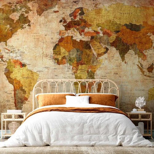  Foto tapeta - Old World Map 441x315 Samoljepljiva Cene