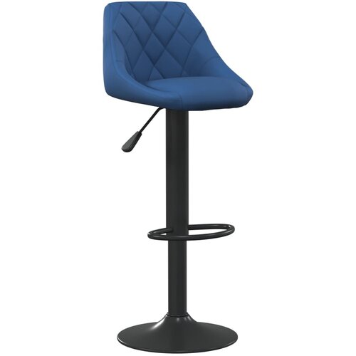 VidaXL Barski stolček moder žamet, (20967422) Slike