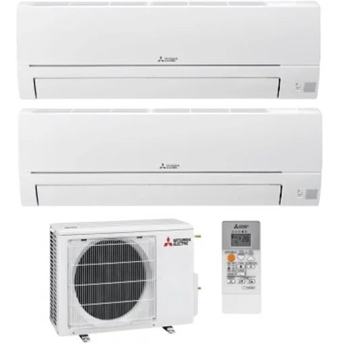 Mitsubishi Mistubishi multisplit dvojček 2 x MSZ-HR25VF2-E1 2,5kw / MXZ-2HA50VF3-E1 5kw z montažo - Cene