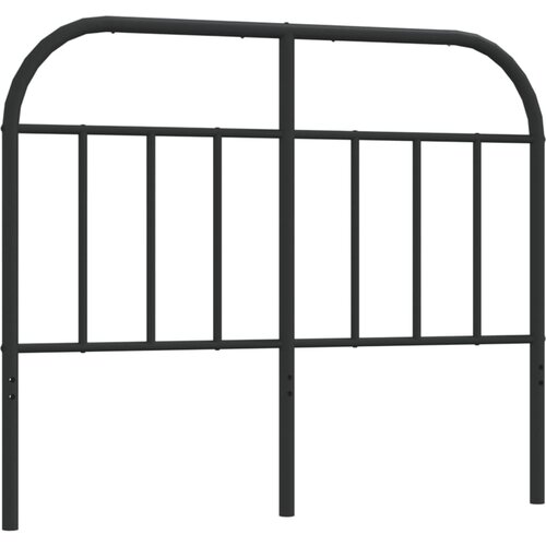 Maison Chic Kovinsko posteljno vzglavje - Vzglavna omarica črno 120 cm, (22078155) Cene