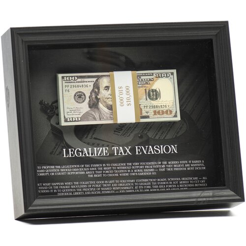 Fortune Frames Ram za slike Tax Evasion, Crni Slike