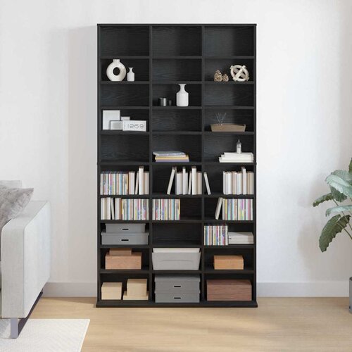 Cd ormar Crni hrast 101 x 23 x 177,5 cm Konstruirano drvo Slike