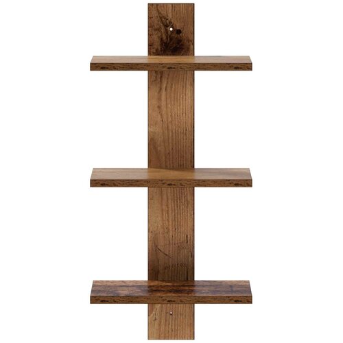  Zidna polica Drvo hrasta 30 x 13.5 x 64.5 cm Prerađeno drvo Slike