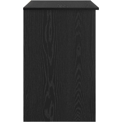  Stol s ladicama Crni hrast 90 x 49 x 75 cm Konstruirano drvo Slike