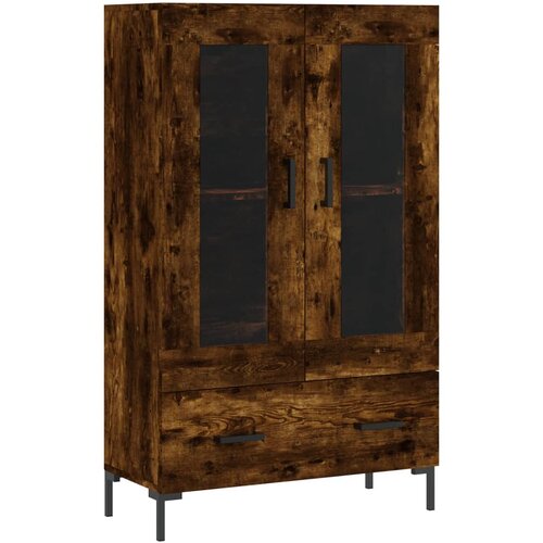  Visoka komoda boja hrasta 69,5 x 31 x 115 cm konstruirano drvo Slike