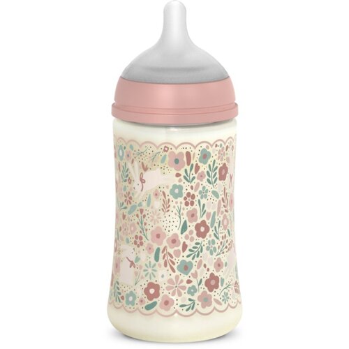 Suavinex Wonderland SX Pro Physiological Anti-Colic bočica za bebe M Medium Flow 3 m+ Pink Flower 270 ml Slike