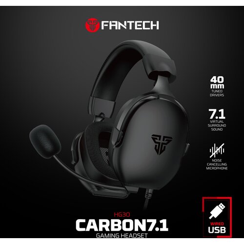 Fantech Slušalice Gaming HG30 Carbon 7.1 crne Cene