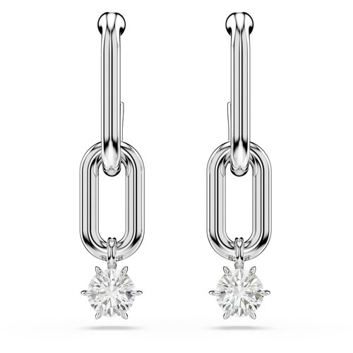 Swarovski Uhani srebrna / transparentna Slike