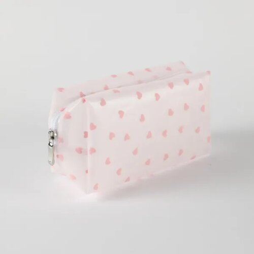 BE CUTE prozirni neseser srca, sv. roze 18x8x10cm Slike