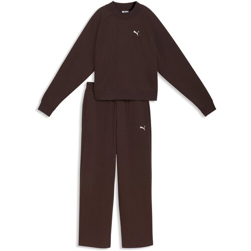 Puma Ženska komplet trenerka Loungewear Standard Sweat Suitt Fl Cl, 693995-33, Braon Slike