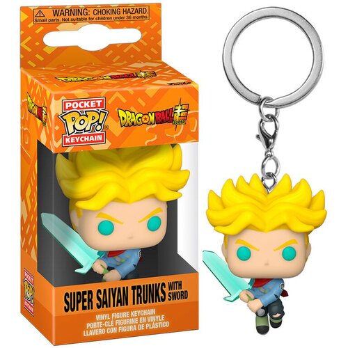 Funko Pocket POP Keychain Dragon Ball Super Saiyan Trunks with Sword Slike