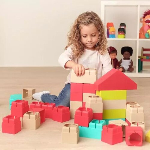 Miniland set kocke learning to create 40 kom biobuddi 55856 Slike