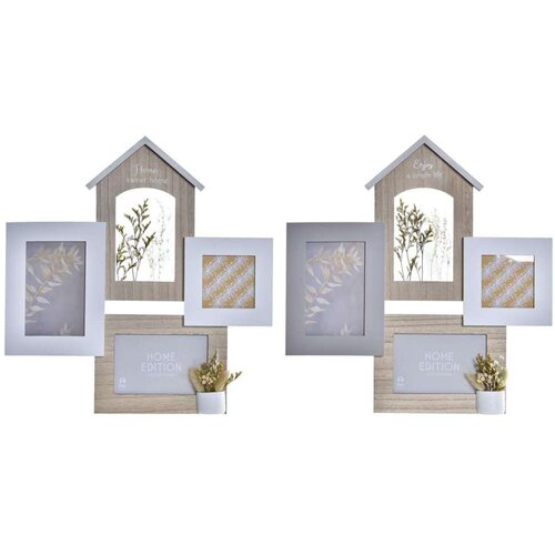  Okvir za sliku DKD Home Decor Drvo 39 x 3 x 41 cm Prirodno biljke (2 kom.) Cijene