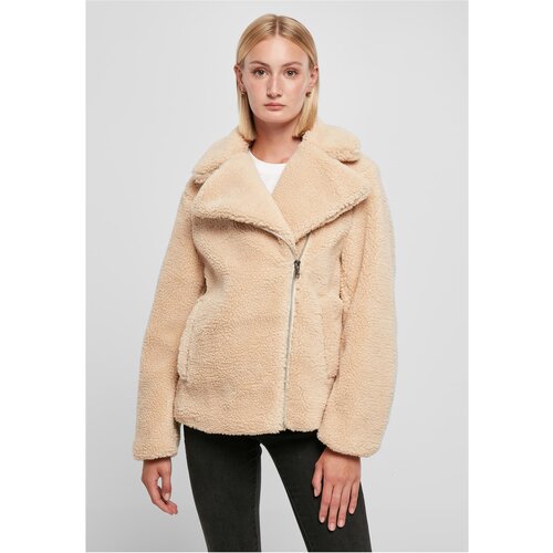 UC Curvy Ladies Sherpa Biker Jacket unionbeige Cene