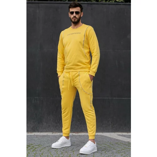 Madmext Sports Sweatsuit Set - Yellow - Regular fit