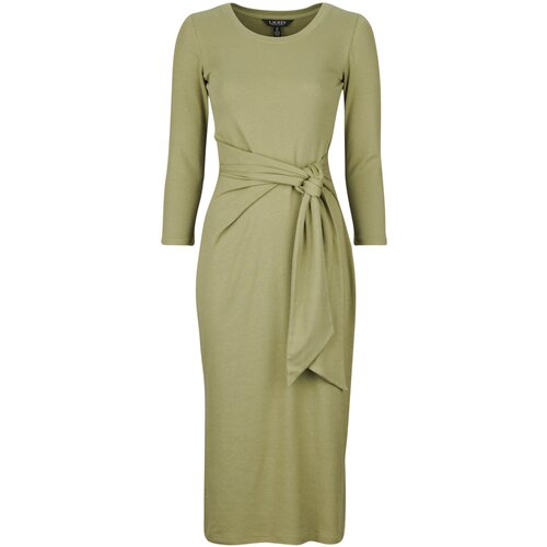 Polo Ralph Lauren IMALAH LONG SLEEVE DAY DRESS Kaki Slike