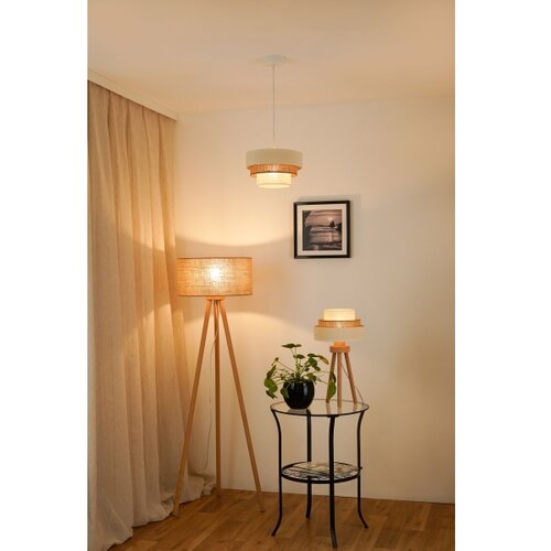  Brilagi - Visilica na sajli DENVER LUNETA 1xE27/15W/230V prečnik 25 bež/braon/krem Slike