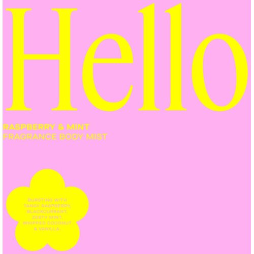 Daise Hello pr&amp;scaron;ilo za telo za ženske Raspberry &amp;amp; Mint 100 ml Slike
