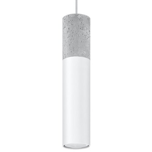 Sollux Lighting SL.0647 - visilica na sajli BORGIO 1xGU10/40W/230V beton/metal bela Slike