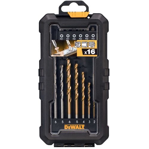 Dewalt 16 djelni set svrdla u plastičnoj vrećici Slike