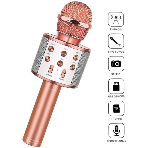 bluetooth mikrofon roze Cene