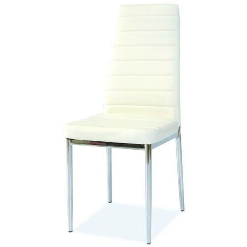 Molarem Home Stolica H261 CHROM-bijela Slike