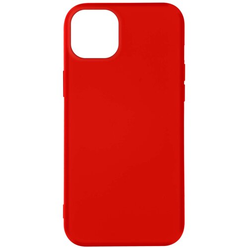 AVIZAR Poltrdi silikonski ovitek z mehkim zakljuckom za iPhone 14 Plus - rdec, (20717345) Cene