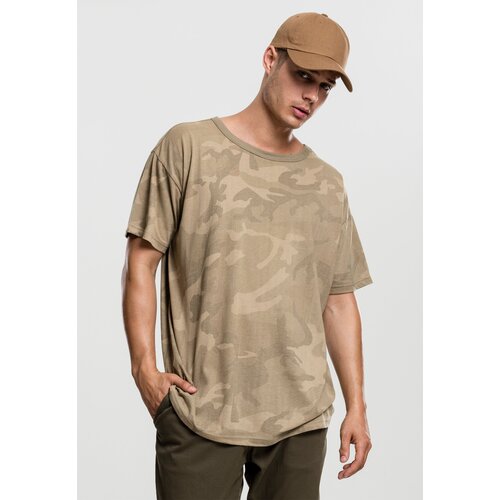 Urban Classics Camo Oversized Tee Sand Camouflage Cene