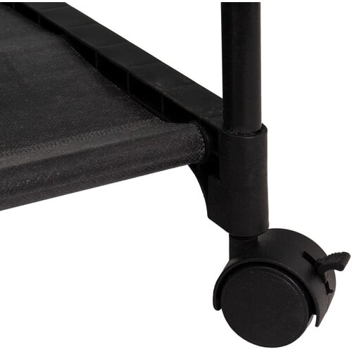 Casa Selecci&amp;oacute;n Črno kovinsko stojalo za oblačila na kolesih 84x43x156 cm &amp;ndash; Slike