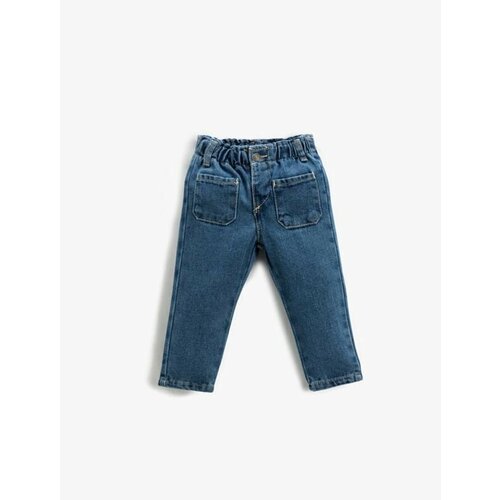 Koton Baby Girl Jeans Double Pocket Detailed Elastic Waist Slike