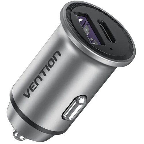 Vention Auto punjač USB-A USB-C 30W sivi Cijene